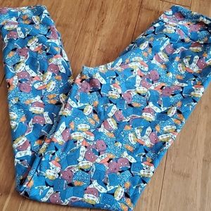 Tween sushi leggings gently used